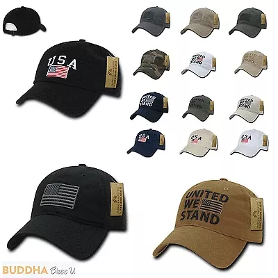 1 Dozen American Flag United We Stand Gadsen Washed Cotton Caps Hats Wholesale Lots