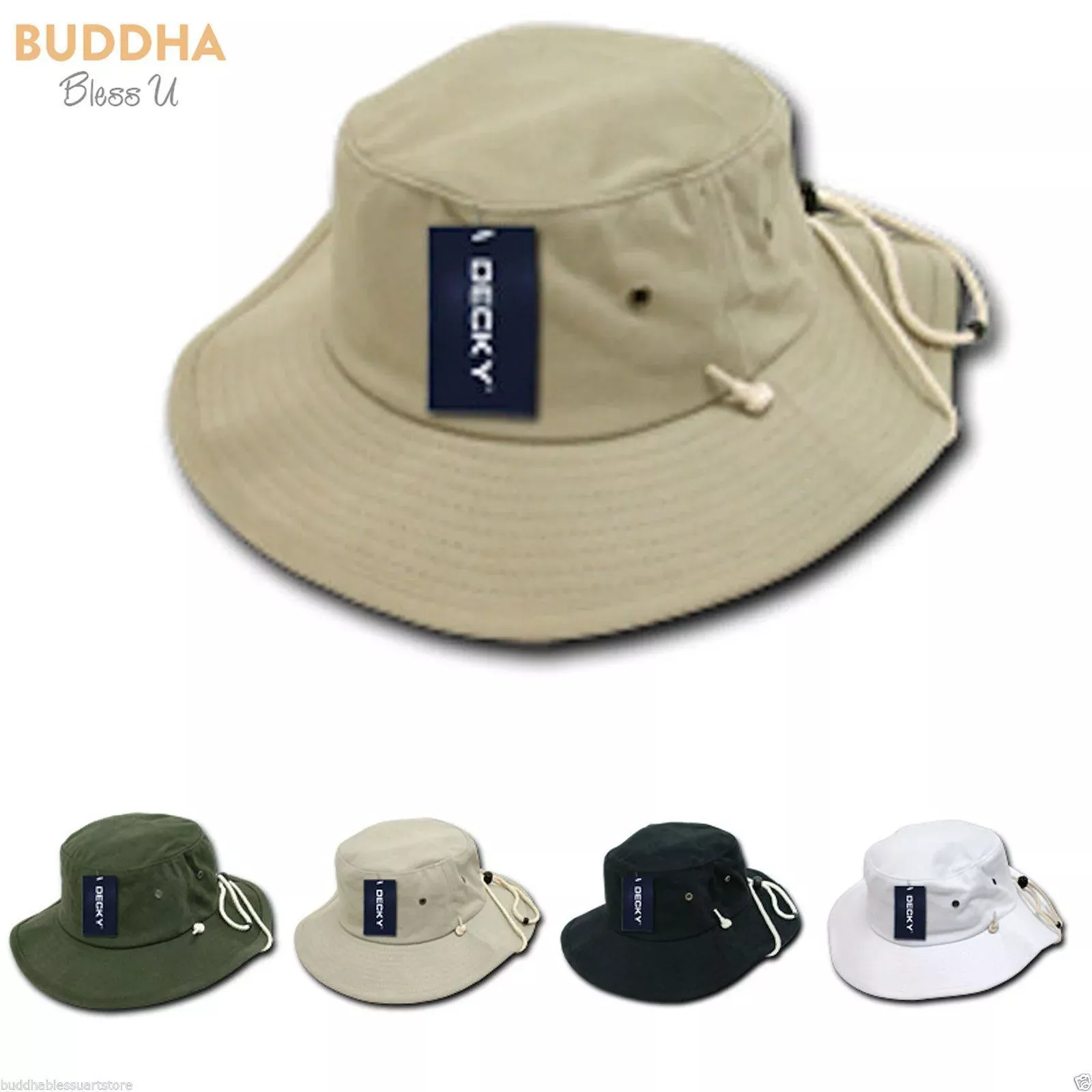 1 Dozen Aussie Hats Drawstring Boonie Bucket Fishing Outback Decky Wholesale Bulk