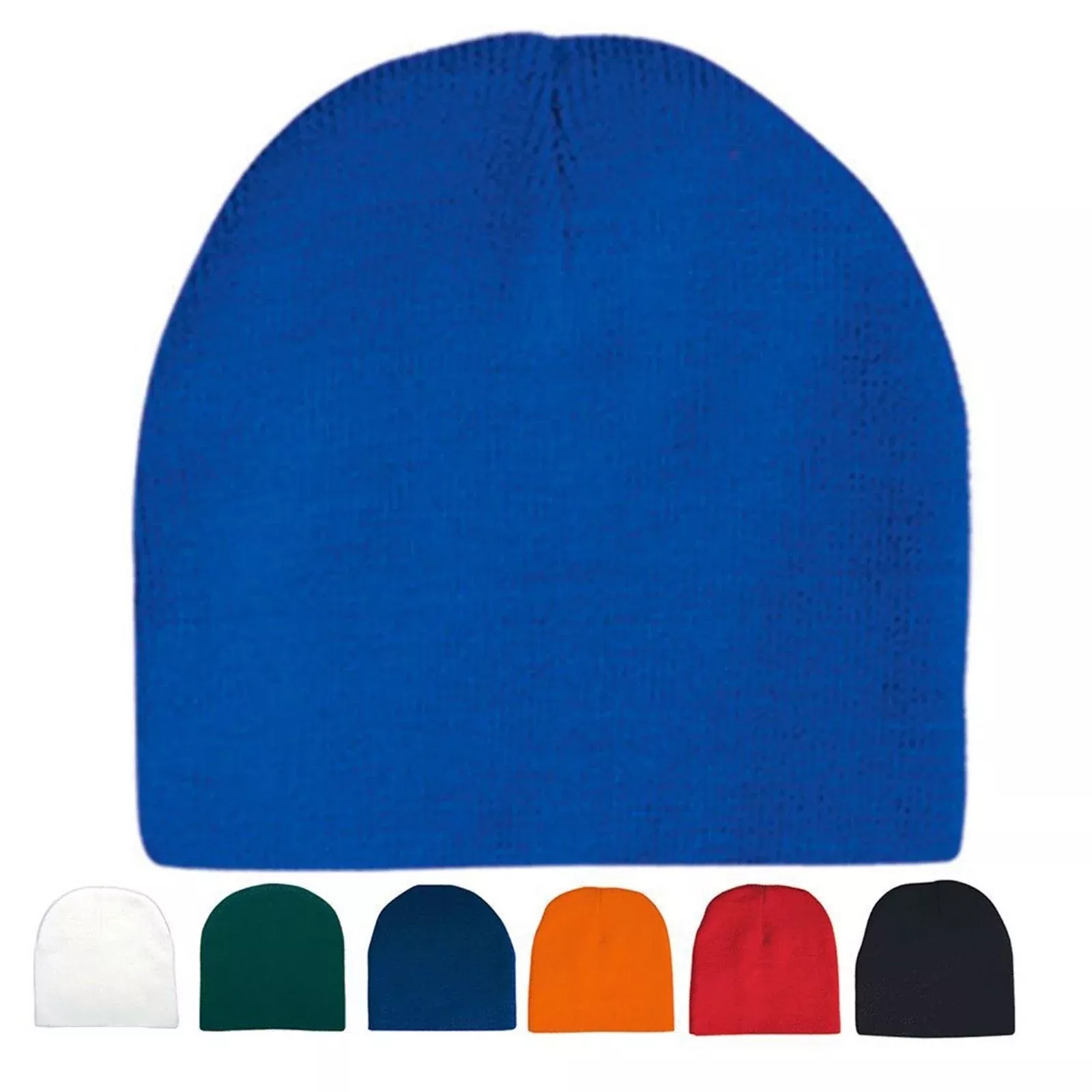 1 Dozen Beanies Classic Short Uncuff Warm Winter 8' Hats Caps Wholesale Lot Bulk