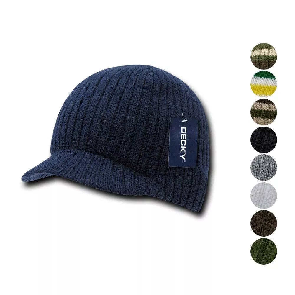 1 Dozen Beanies Striped Gi CampusSkull Caps Hats Ski Wholesale Bulk