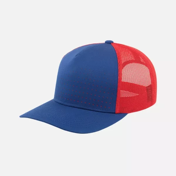 105P Perforated 5-Panel Trucker Snapback Cap