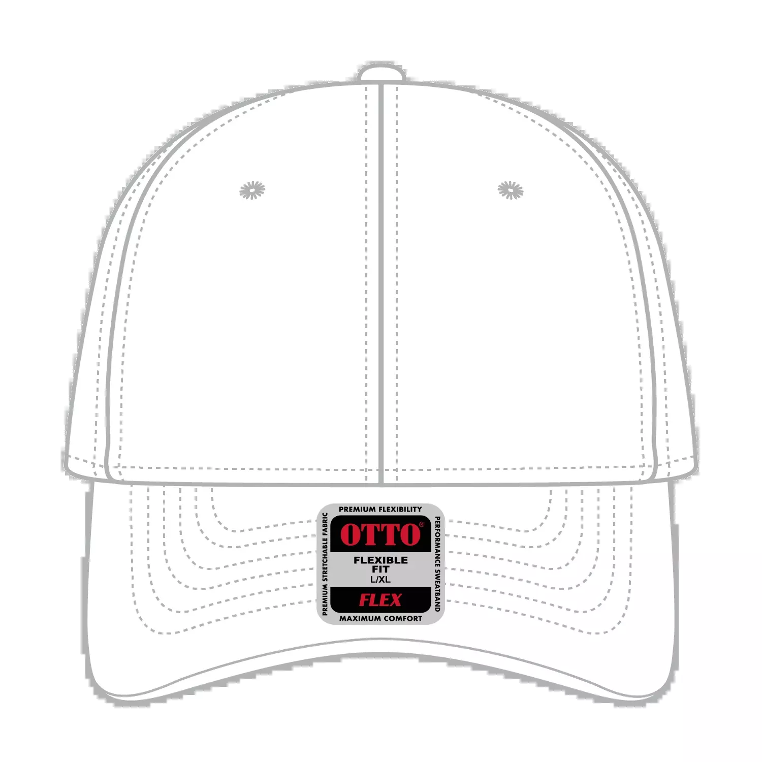 11-1172 OTTO CAP "OTTO FLEX" 6 Panel Low Profile Baseball Cap