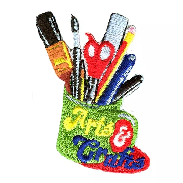 12 Pieces - Arts & Crafts (Coffee Cup) Patch - Free Shipping