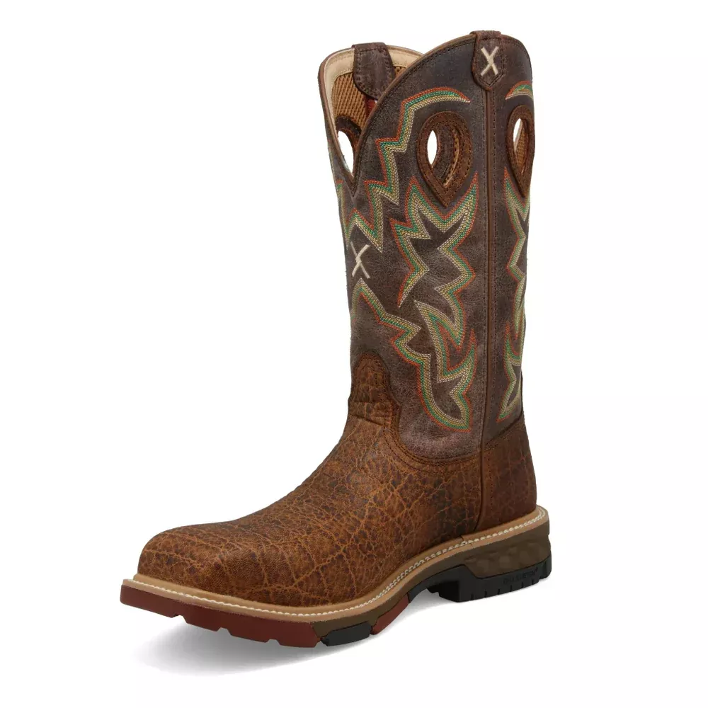 12" Western Work Boot - Tan & Tan - MXBN001