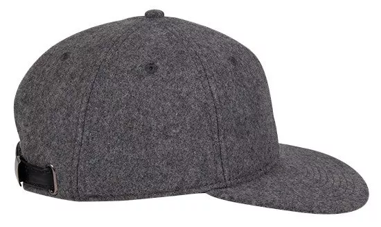 148-1200 OTTO CAP 6 Panel Mid Profile Flat Visor Strapback Hat