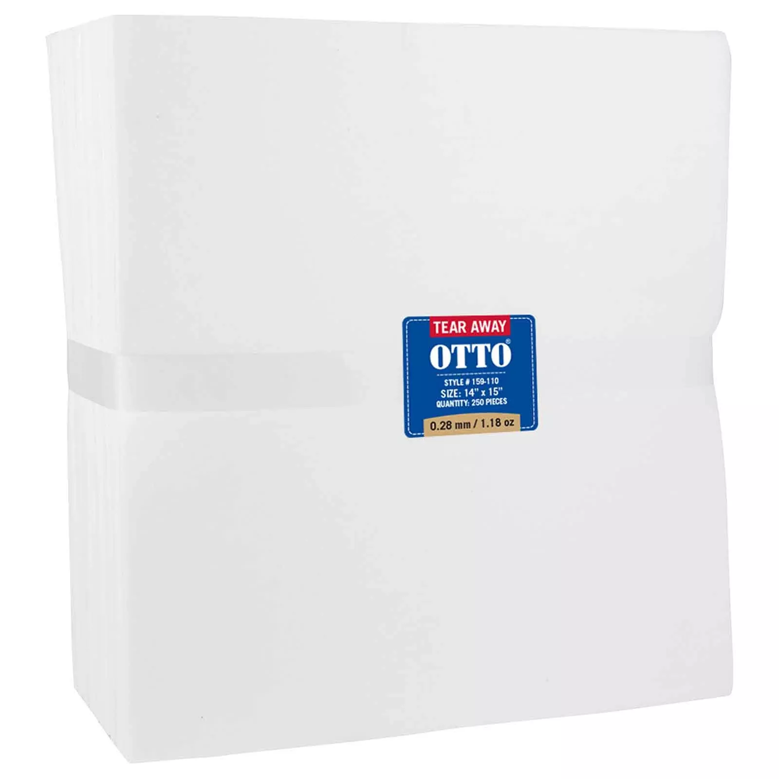 159-110 OTTO Embroidery Stabilizer Backing Tear Away Sheets