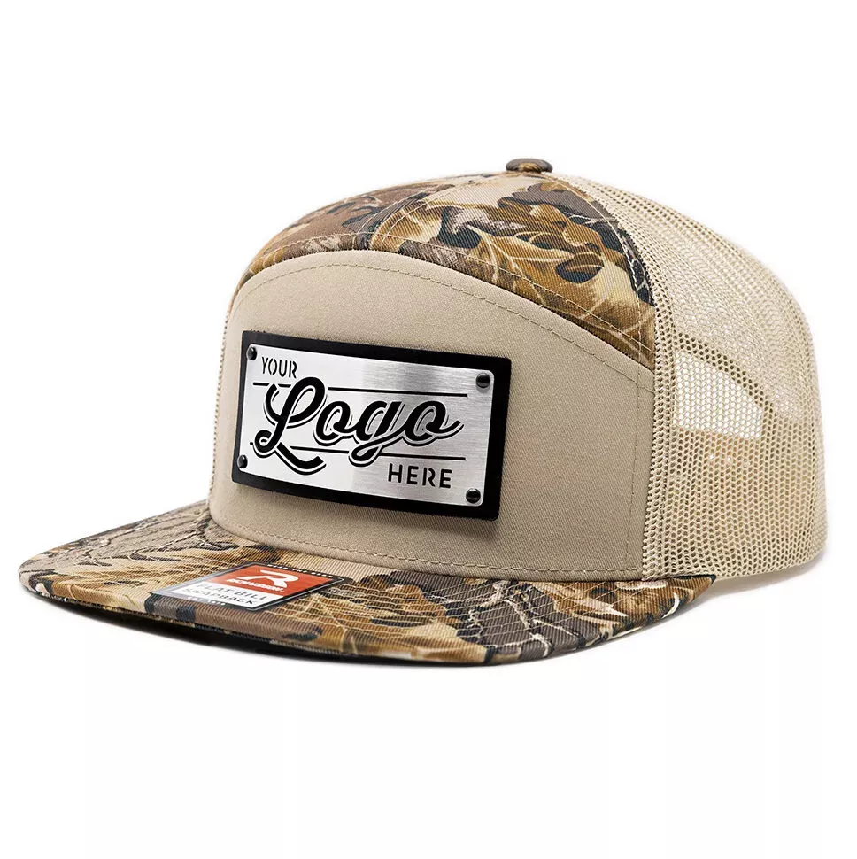 168P-MP Richardson Metal Patch Seven-Panel Pattern Trucker Cap (OLD)