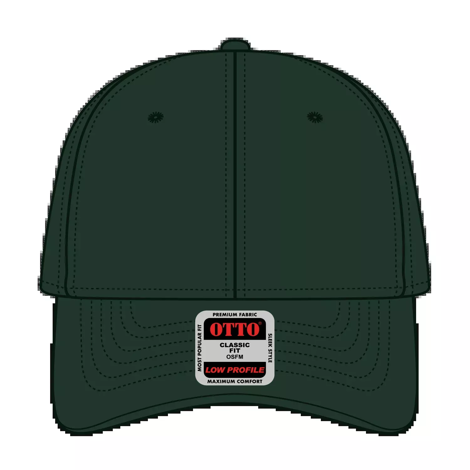 19-1277 OTTO CAP 6 Panel Low Profile Baseball Cap