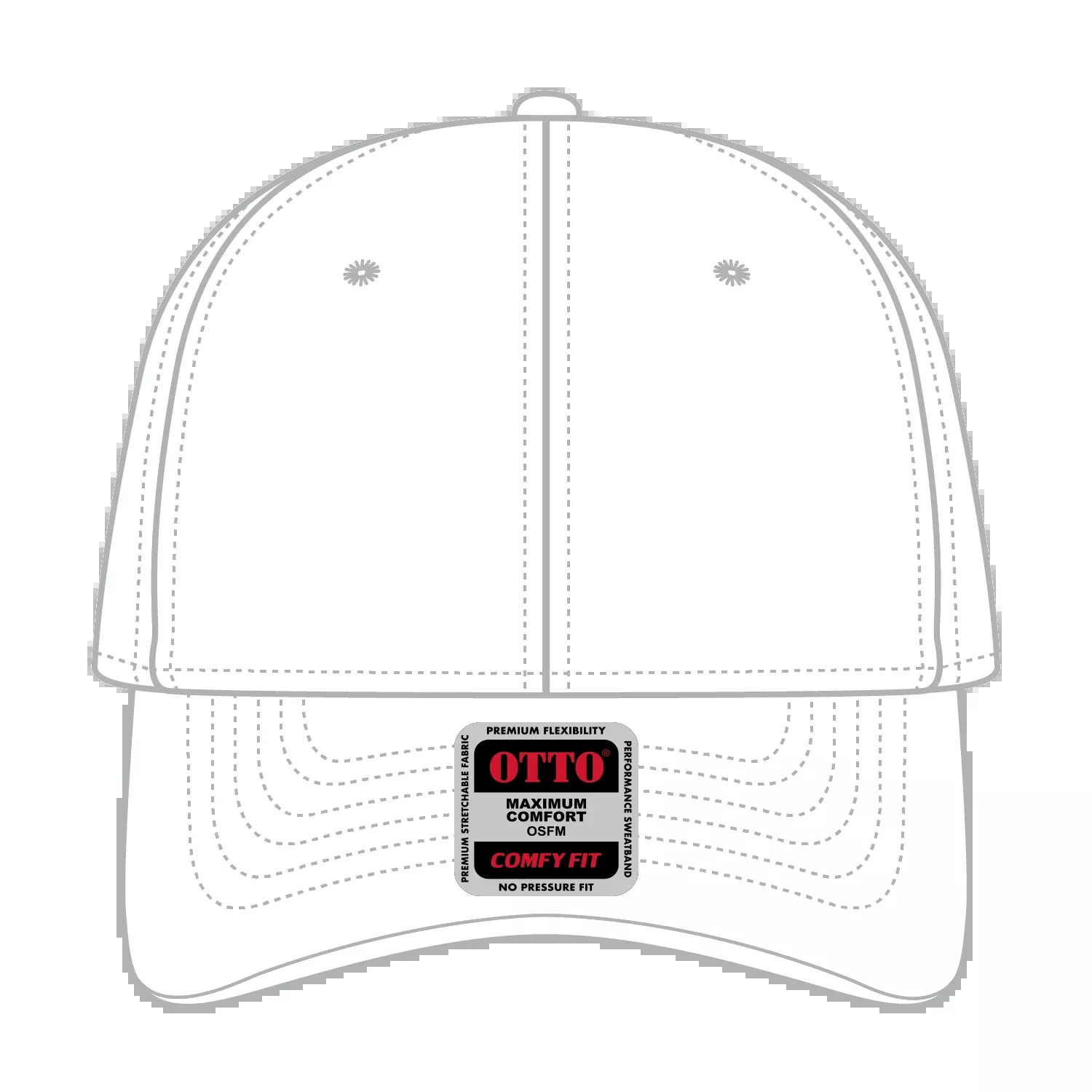 19-1283 OTTO CAP "OTTO COMFY FIT" 6 Panel Low Profile Baseball Cap