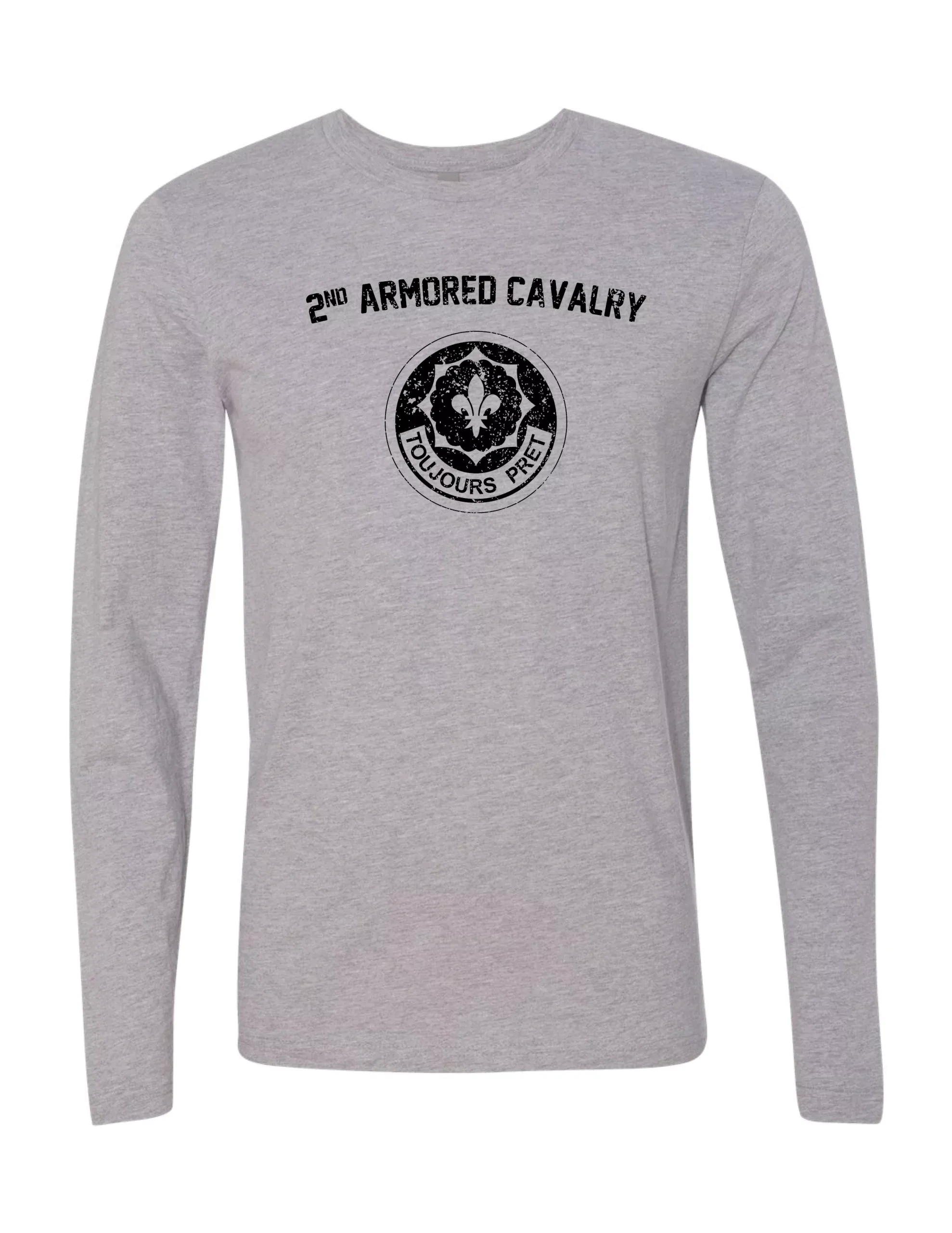 2nd Armored Cavalry Long Sleeve T-Shirt (Gray)