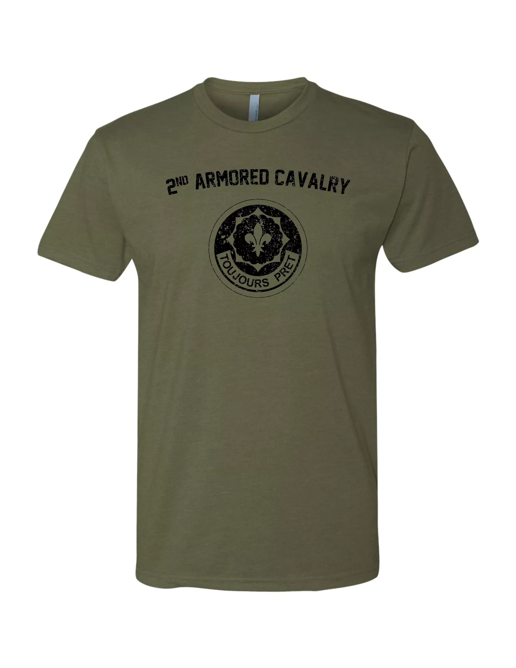 2nd Armored Cavalry T-Shirt (Military Green)