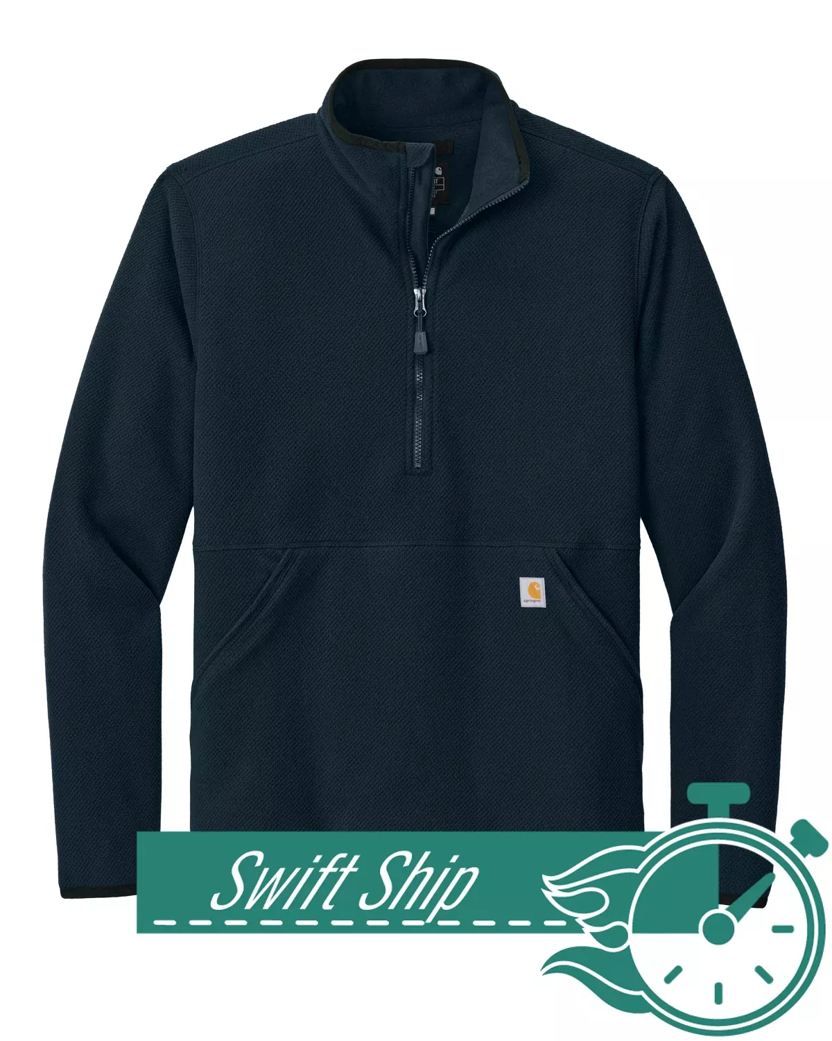 3-Day Swift Ship: Carhartt - Men's Textured 1/2-Zip Fleece Jacket
