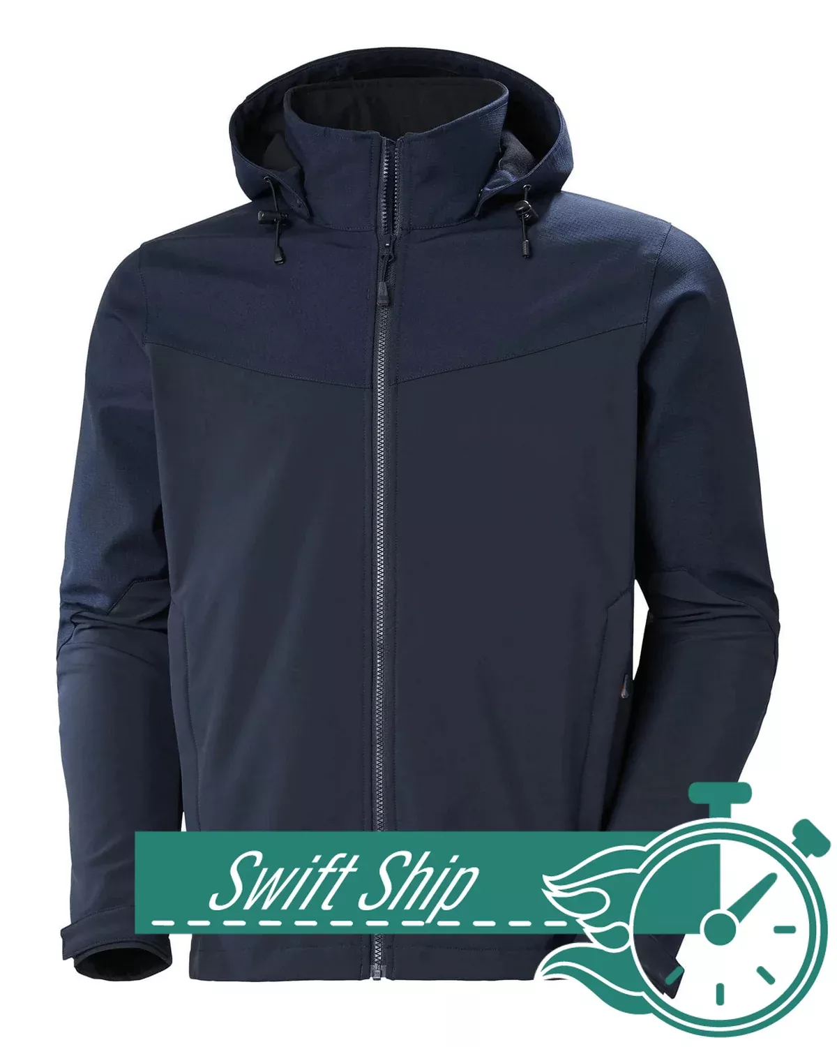 3-Day Swift Ship: Helly Hansen Workwear - Men's Oxford Hooded Softshell Jacket
