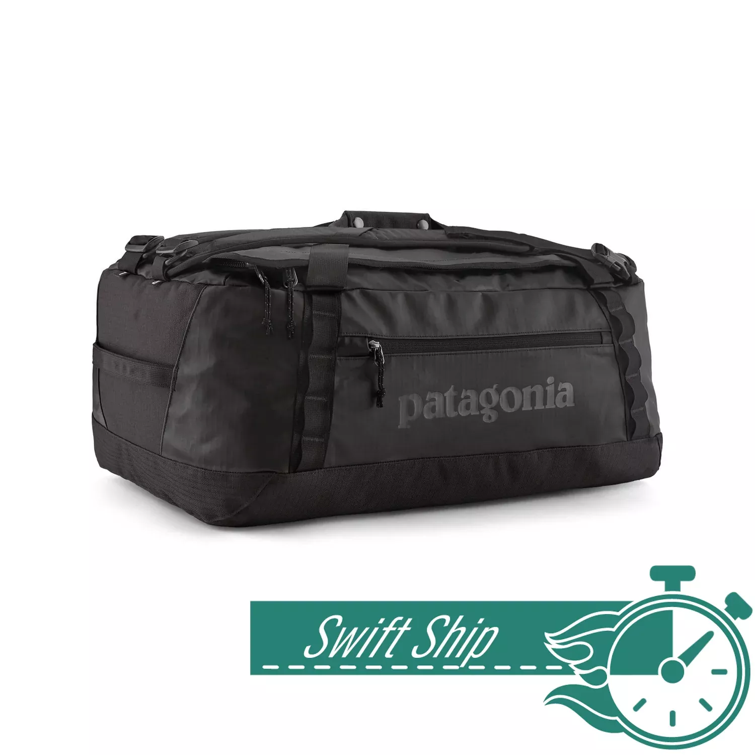 3-Day Swift Ship: Patagonia - Black Hole Matte Duffel Bag 55L