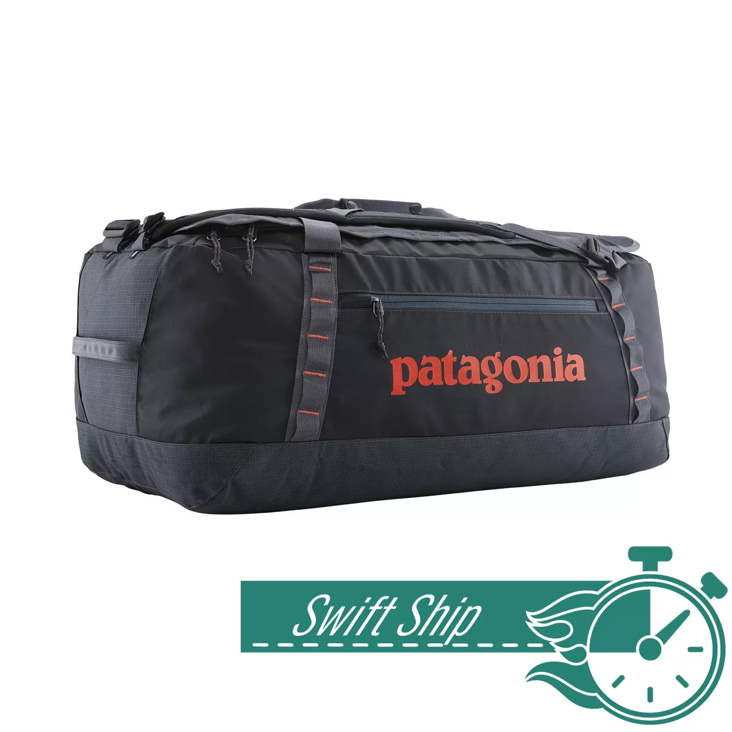 3-Day Swift Ship: Patagonia - Black Hole Matte Duffel Bag 70L