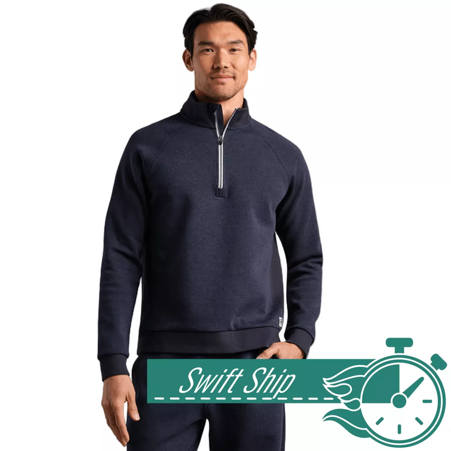 3-Day Swift Ship: Rhone - Men's Heritage Midweight 1/4-Zip