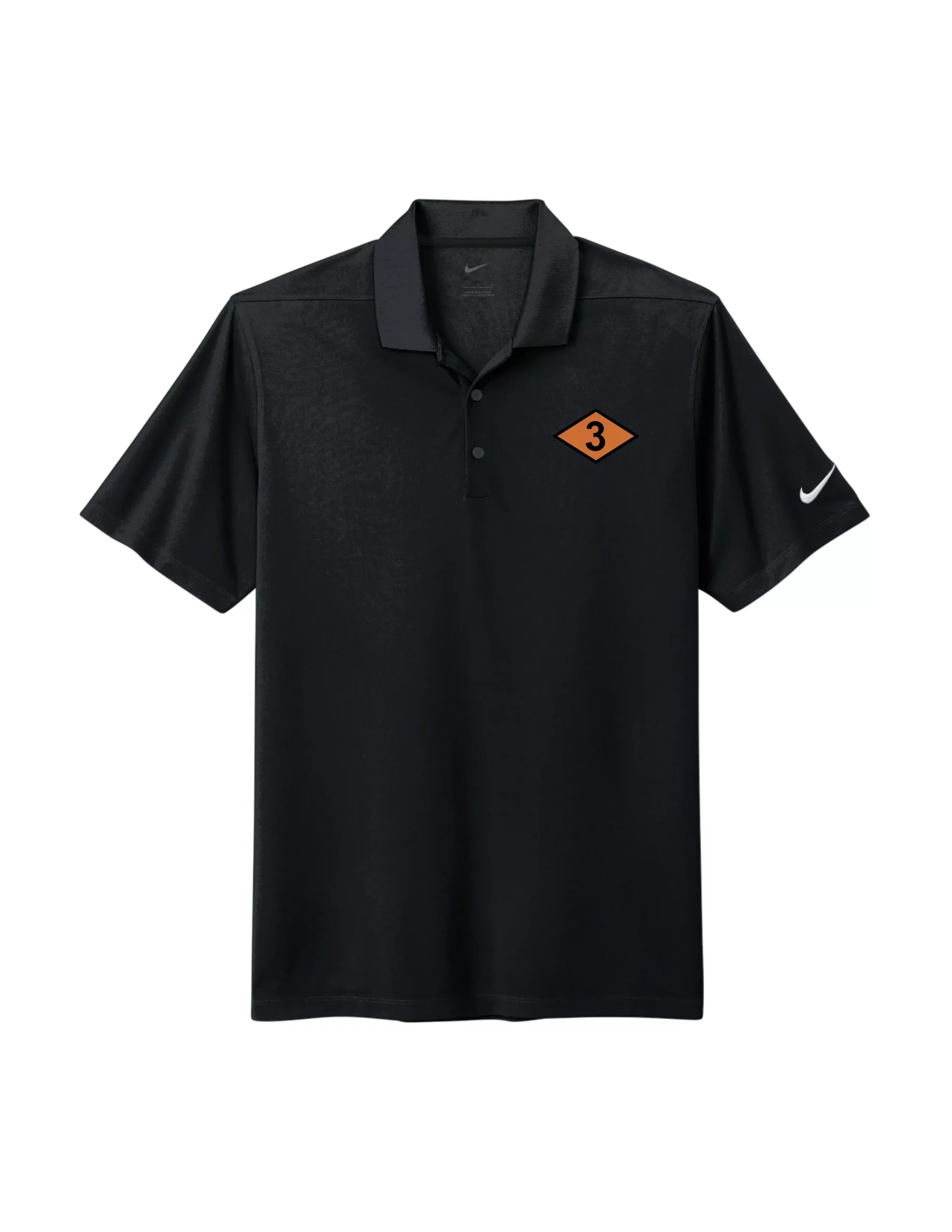 3rd Ranger Battalion Nike Polo (Black)