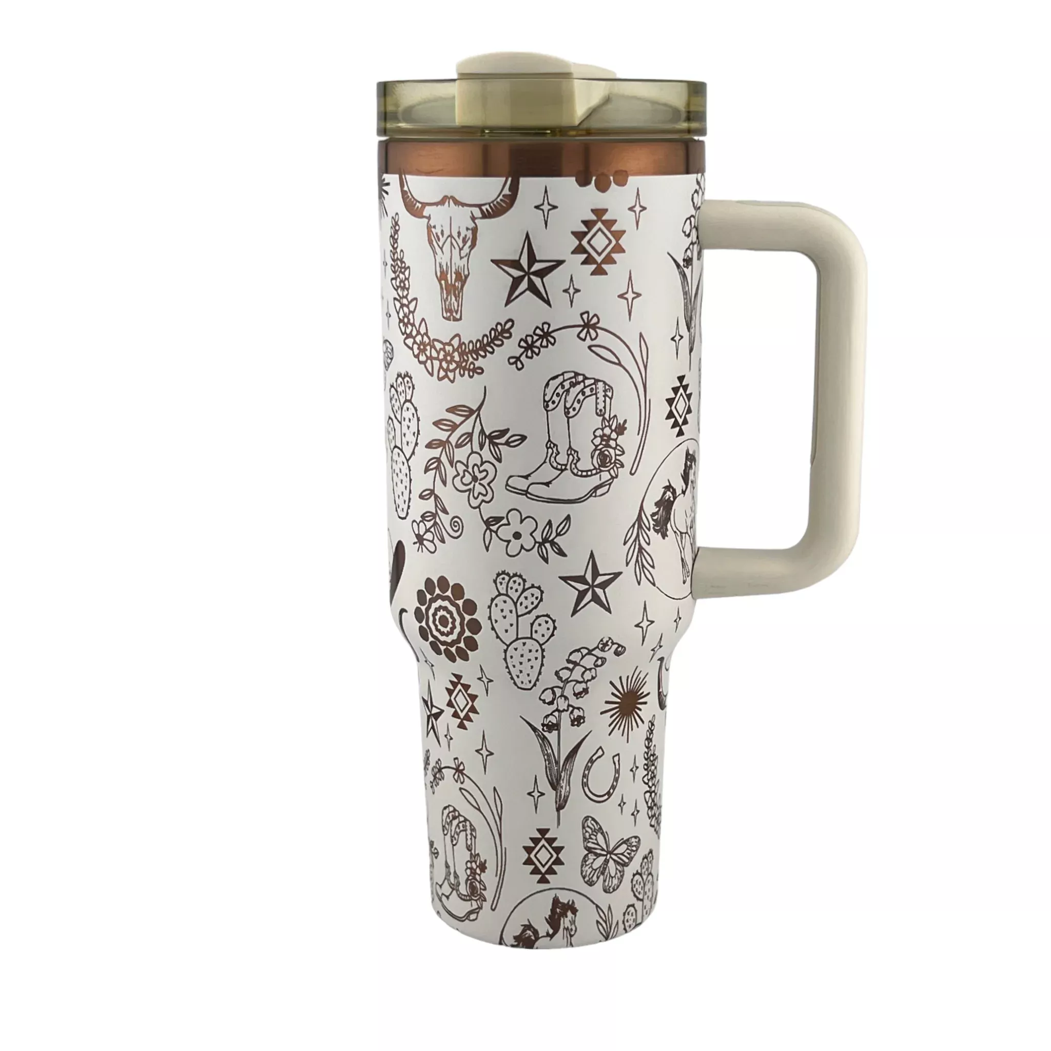 40 oz. Western Tumbler Engraved 360°