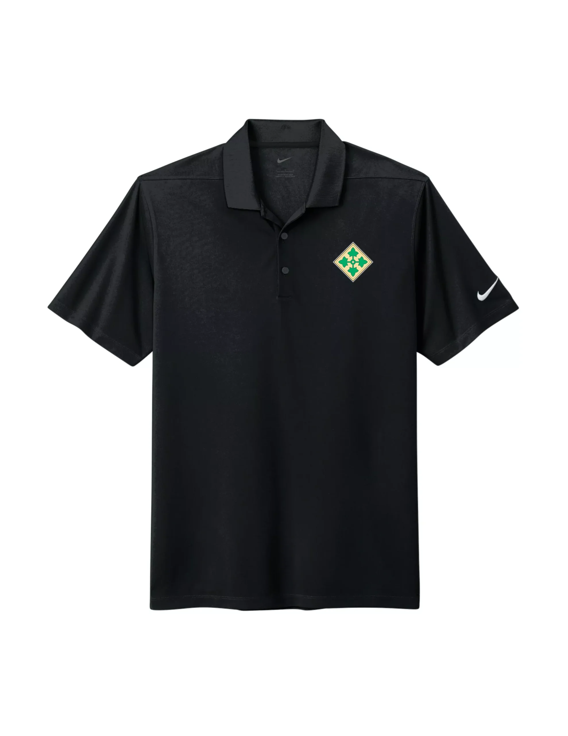 4th Infantry Nike Dri-FIT Micro Pique 2.0 Polo (Black)