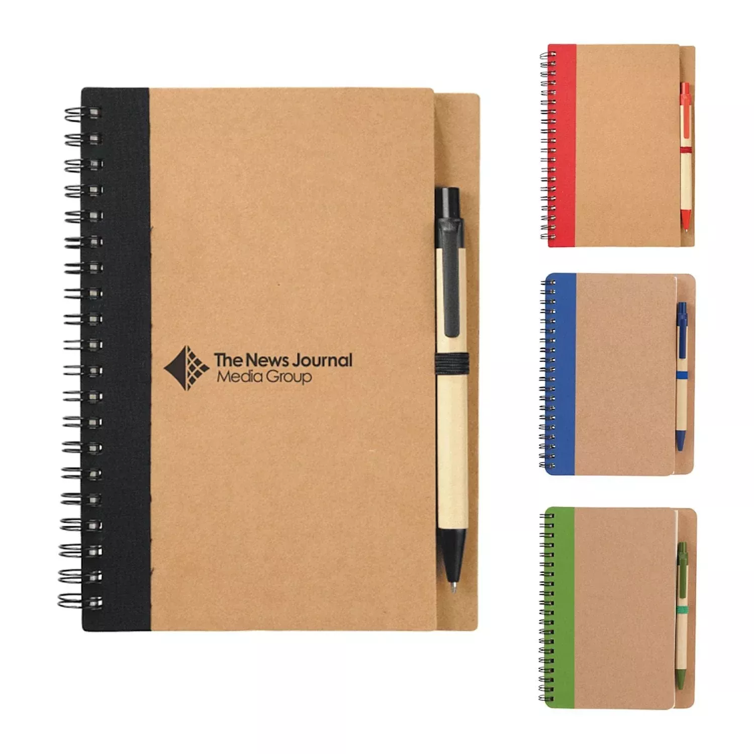 5" x 7" Eco Spiral Notebook with Pen