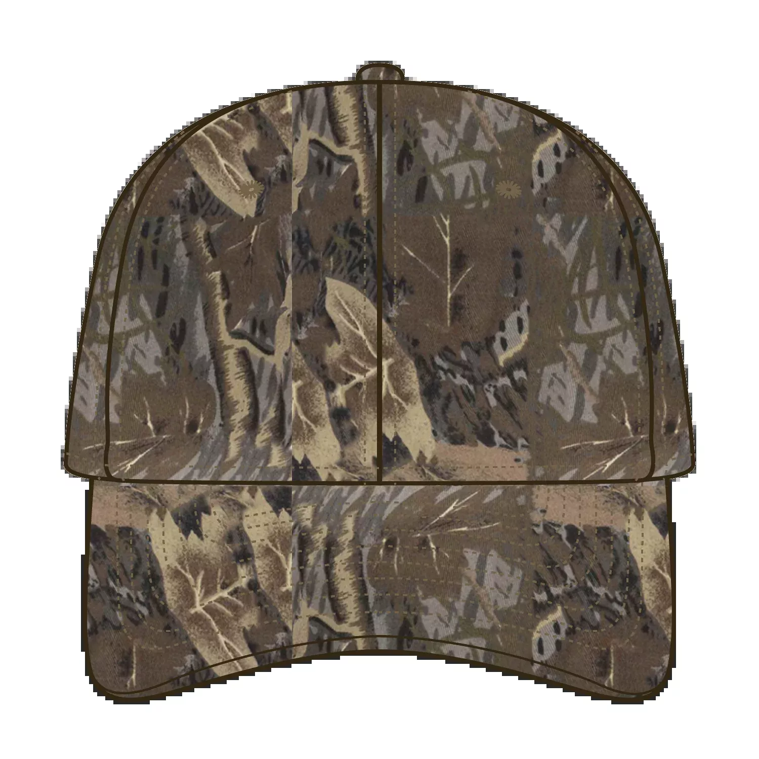 77-379 OTTO CAP "OTTO FLEX" Camouflage 6 Panel Low Profile Baseball Cap