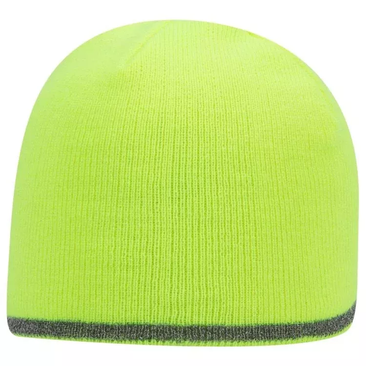 91-1237 OTTO CAP 9" Classic Knit Beanie w/ Reflective Stripe