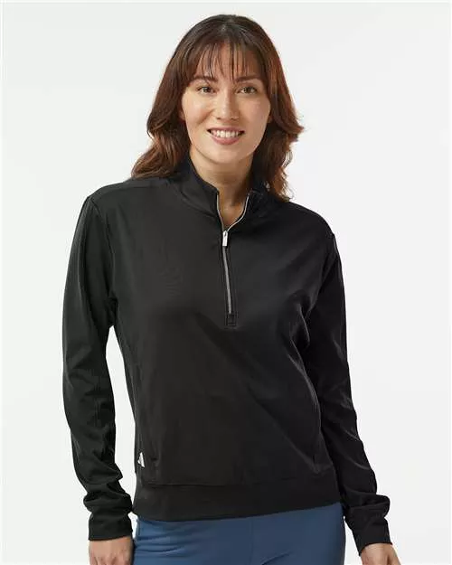 Adidas A1002 Women's Ultimate365 Quarter-Zip Pullover With Custom Embroidery
