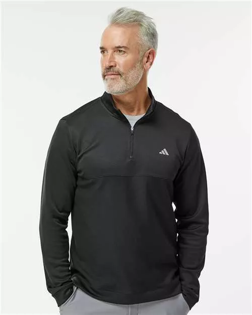 Adidas A2001 Ultimate365 Textured Quarter-Zip Pullover With Custom Embroidery