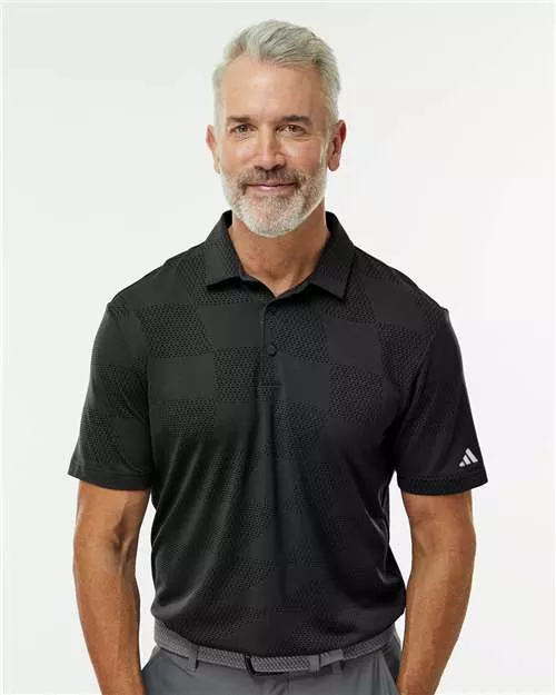 Adidas A2004 Ultimate365 Textured Polo With Custom Embroidery