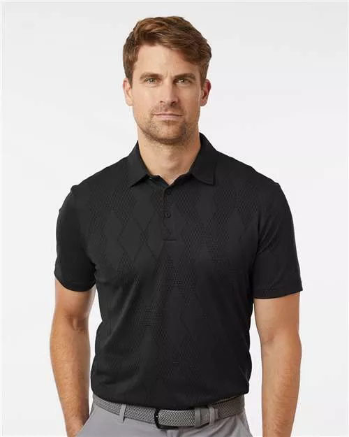 Adidas A2008 Ultimate Textured Polo With Custom Embroidery