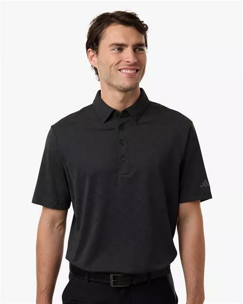 Adidas A2014 Men's Ultimate365 Jacquard Polo With Custom Embroidery