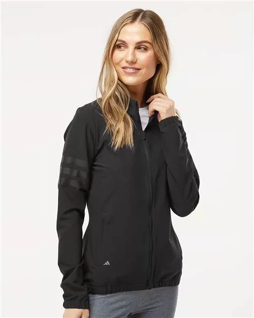 Adidas A268 Women's 3-Stripes Full-Zip Jacket With Custom Embroidery