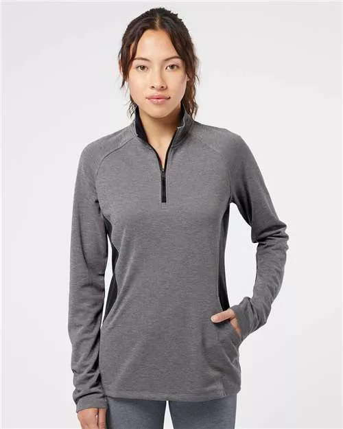 Adidas A281 Women's Lightweight Quarter-Zip Pullover With Custom Embroidery