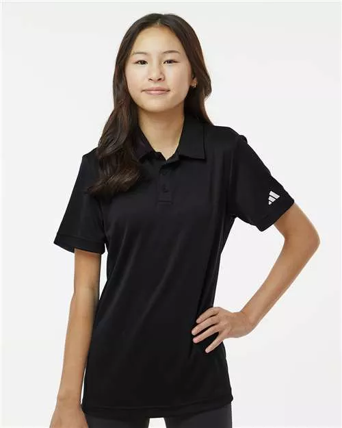 Adidas A4000 Youth Performance Polo With Custom Embroidery