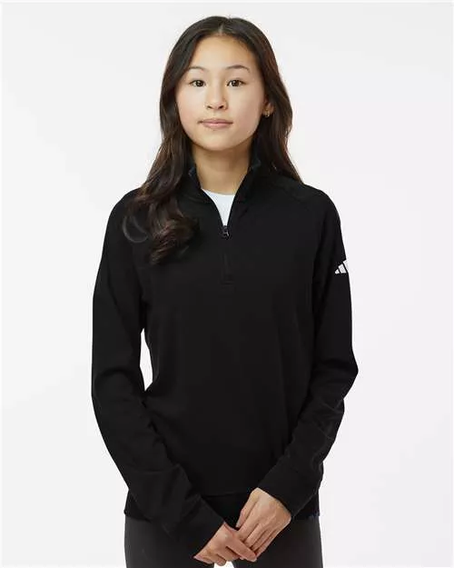 Adidas A4001 Youth Performance Quarter-Zip Pullover