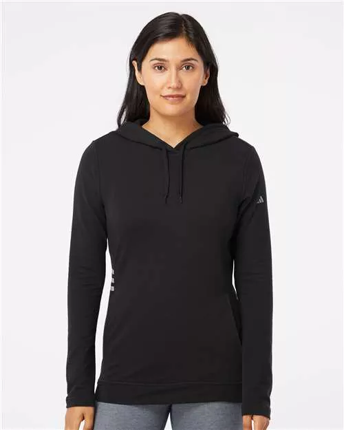 Adidas A451 Women's Lightweight Hooded Sweatshirt With Custom Screenprint