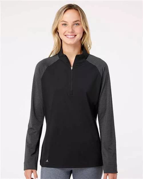 Adidas A521 Women's Ultimate365 Lightweight Raglan Quarter-Zip Pullover