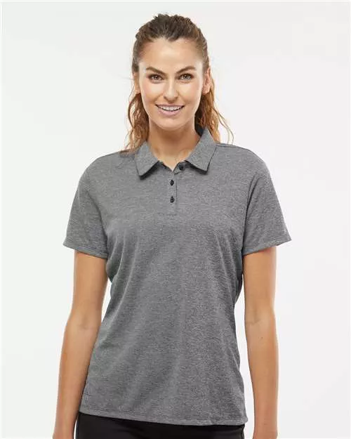 Adidas A583 Women's Heathered Polo With Custom Embroidery