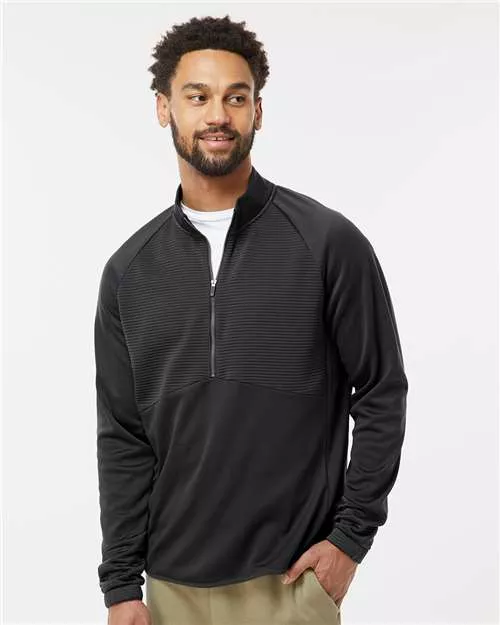 Adidas A587 Quarter-Zip Pullover With Custom Embroidery
