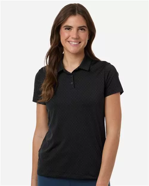 Adidas A717 Women's 4-Way Stretch Printed Polo With Custom Embroidery