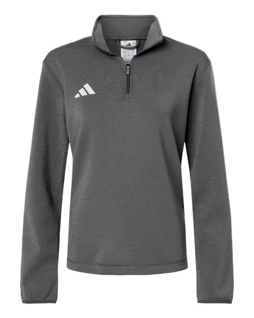 Adidas AT401 Women's 3-Stripes Quarter-Zip Pullover
