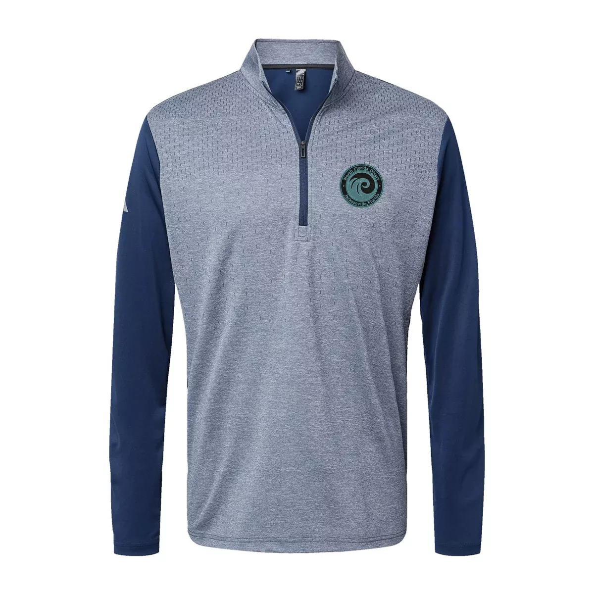 Adidas Heather Block Print Quarter-Zip Pullover A522