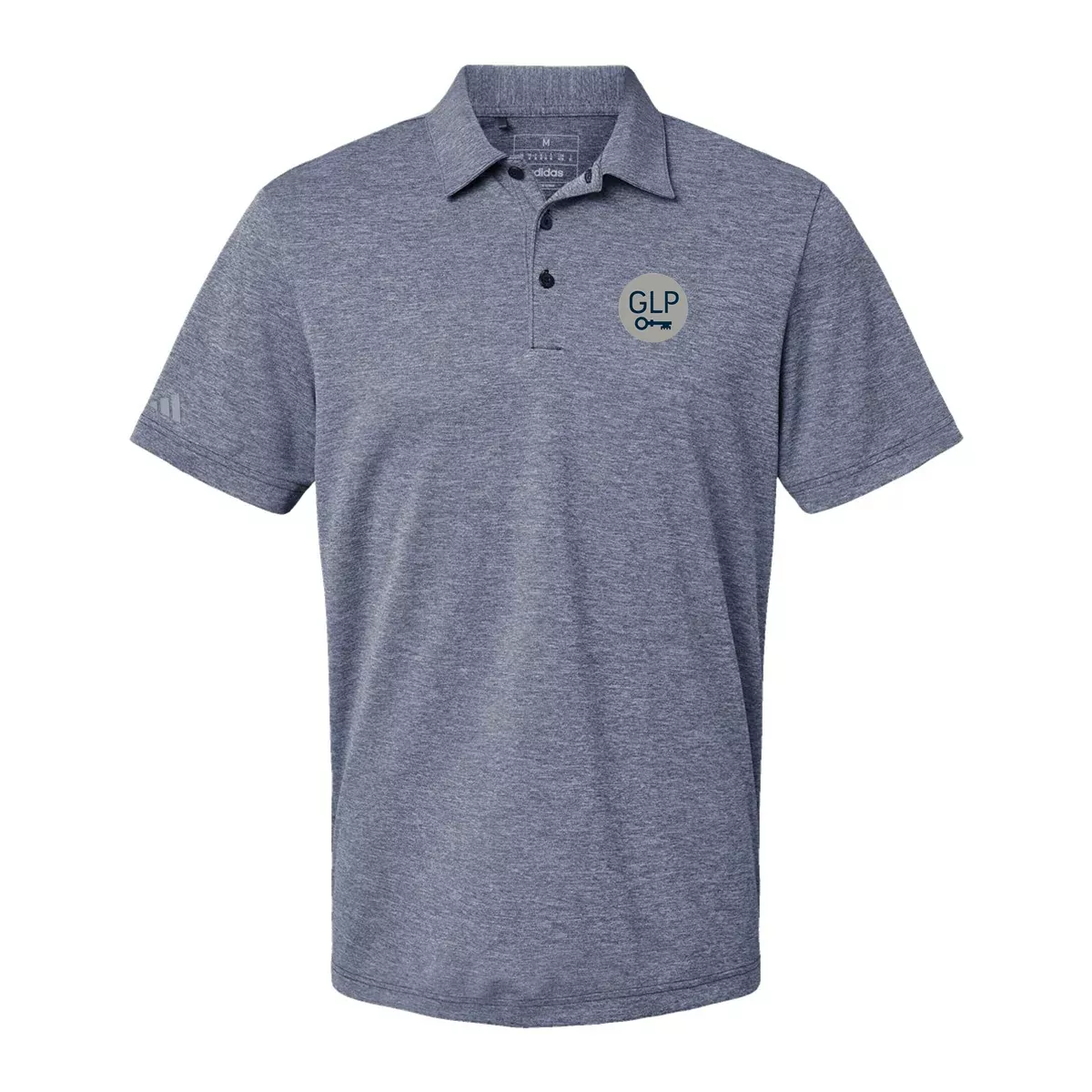 Adidas Heathered Polo A582, Screen Print