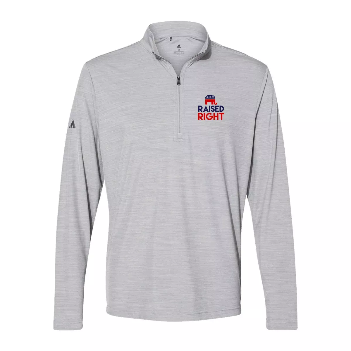 Adidas Lightweight Mélange Quarter-Zip Pullover A475, Screen Print
