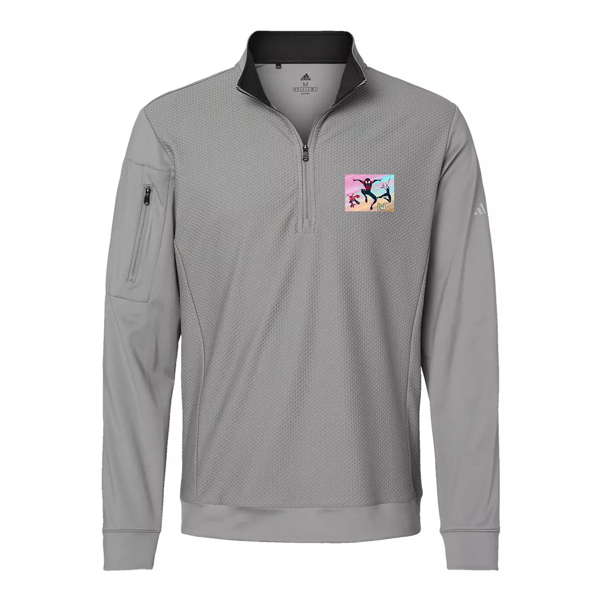 Adidas Performance Textured Quarter-Zip Pullover A295, Full Color