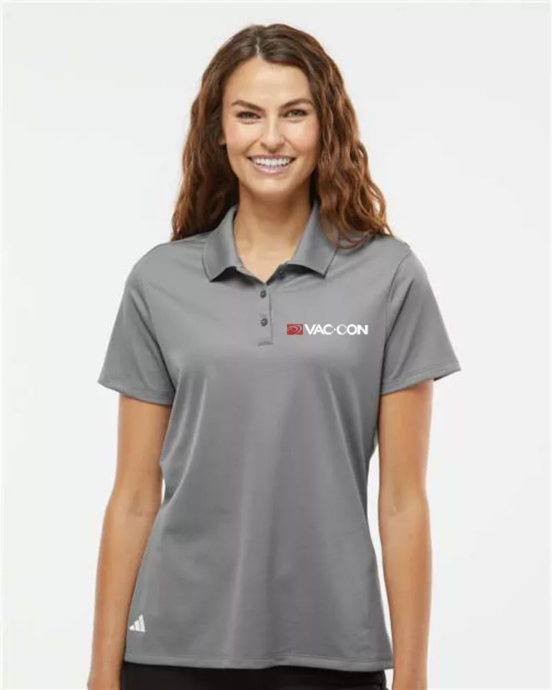 Adidas Women's Basic Sport Polo With Embroidered Vac-Con Logo