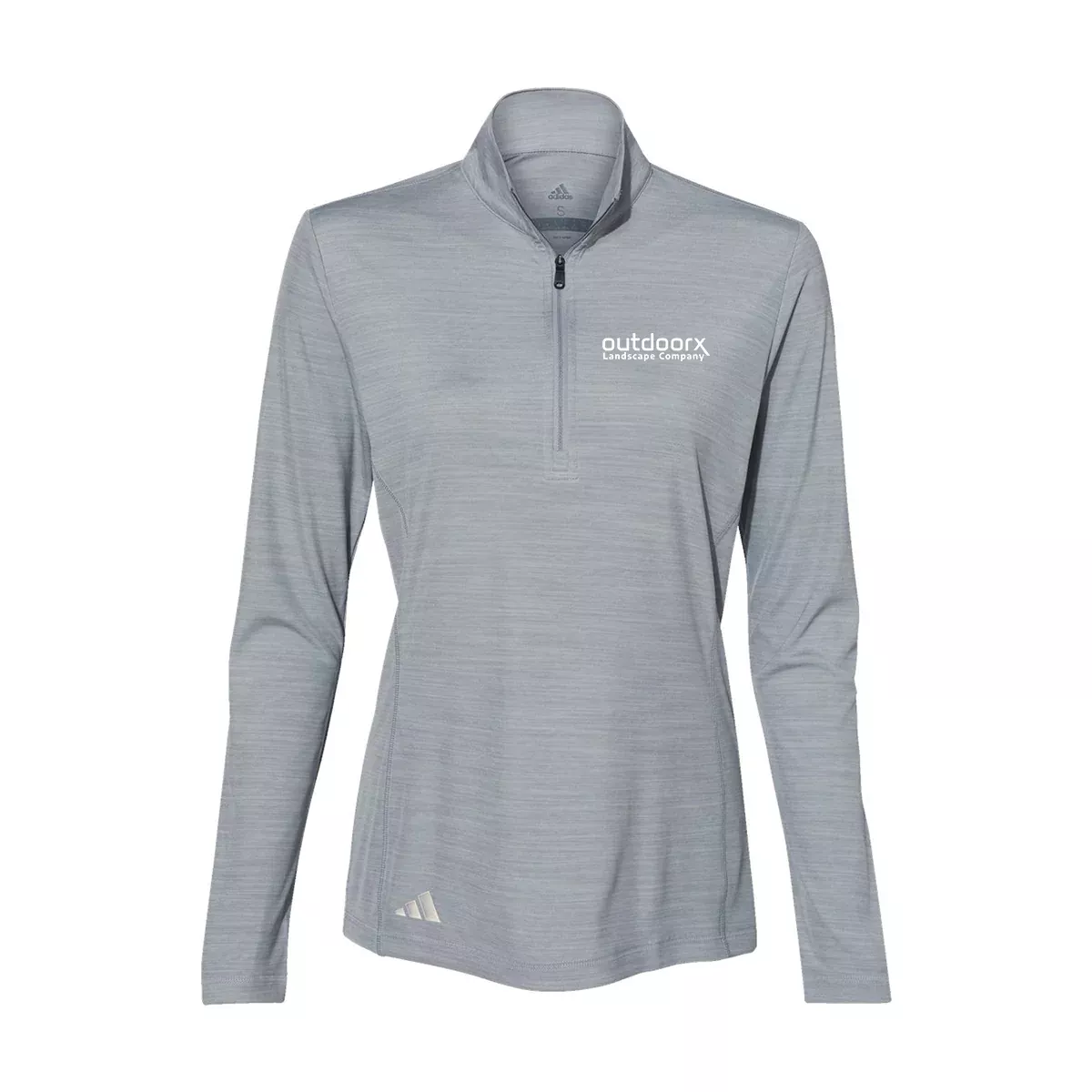 Adidas Women's Lightweight Mélange Quarter-Zip Pullover A476, Screen Print