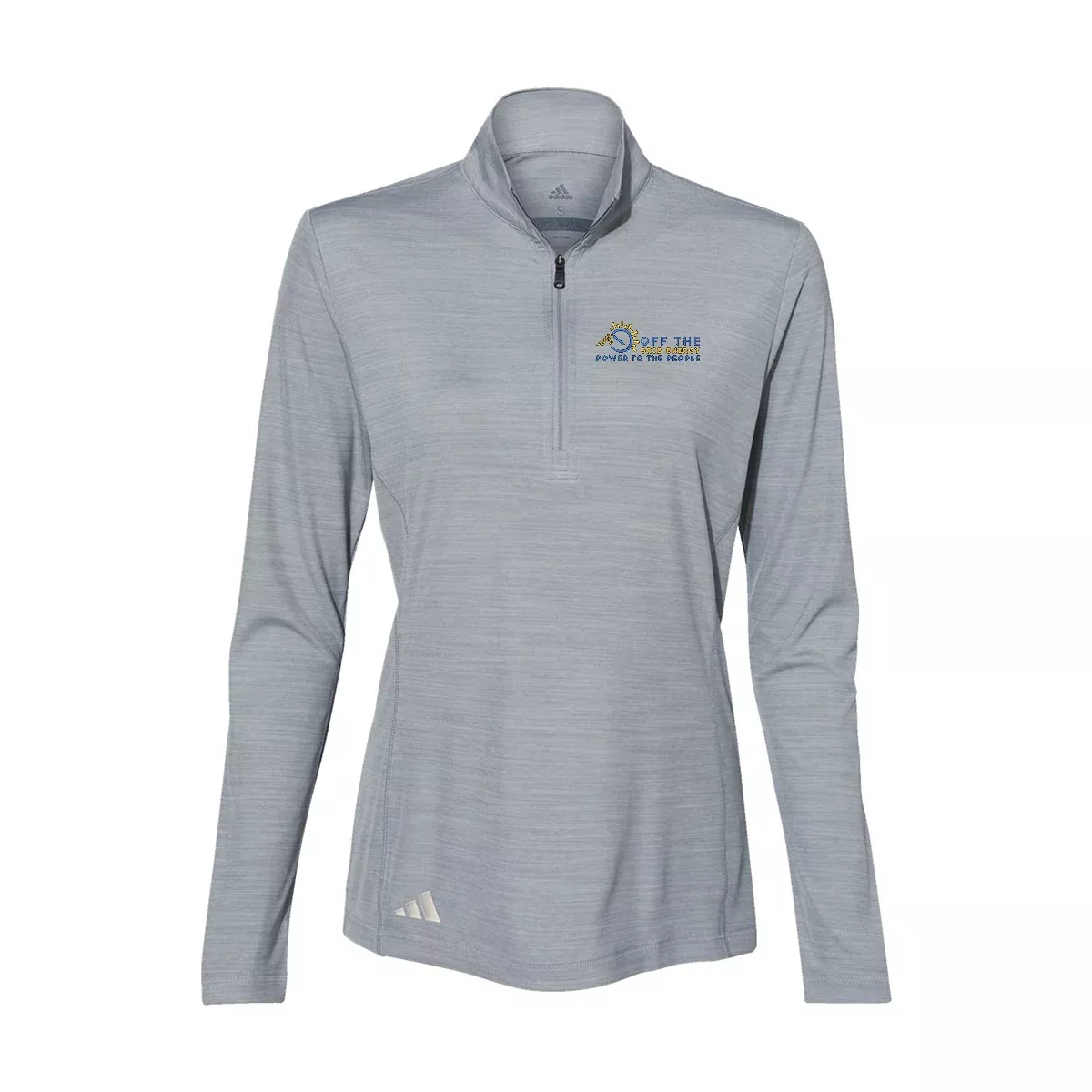 Adidas Women's Lightweight Mélange Quarter-Zip Pullover A476
