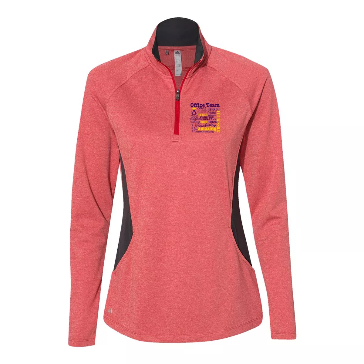 Adidas Women's Lightweight Quarter-Zip Pullover A281, Full Color