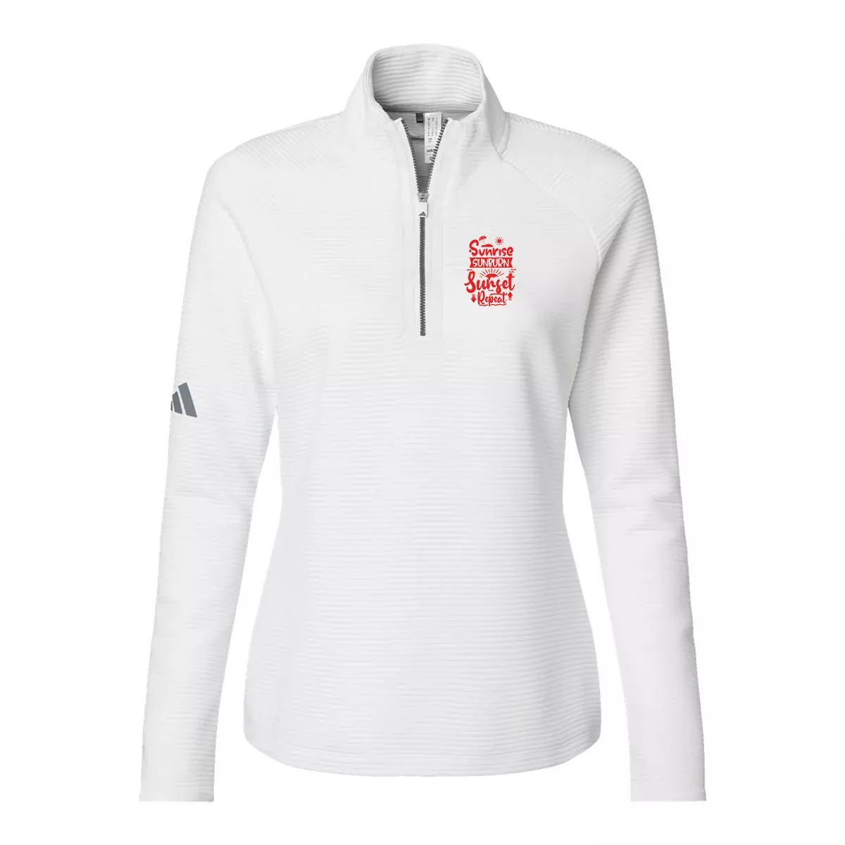 Adidas Women's Spacer Quarter-Zip Pullover A589, Screen Print